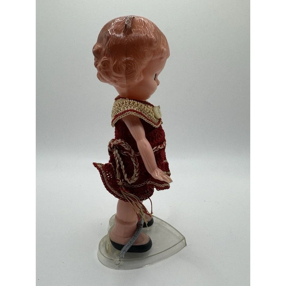 Vintage Knickerbocker Celluloid Cutie Girl Doll